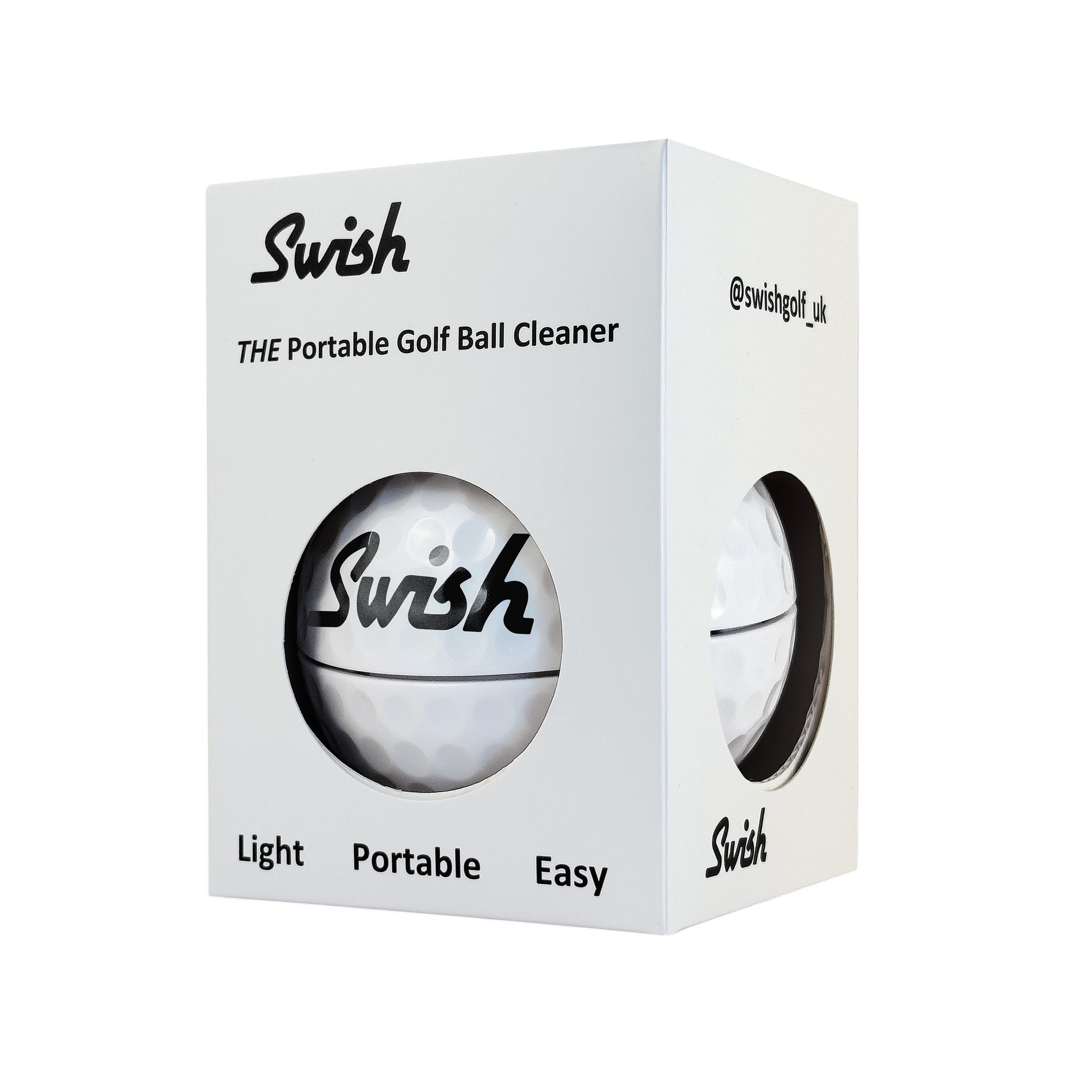 Swish Portable Golf Ball Cleaner White