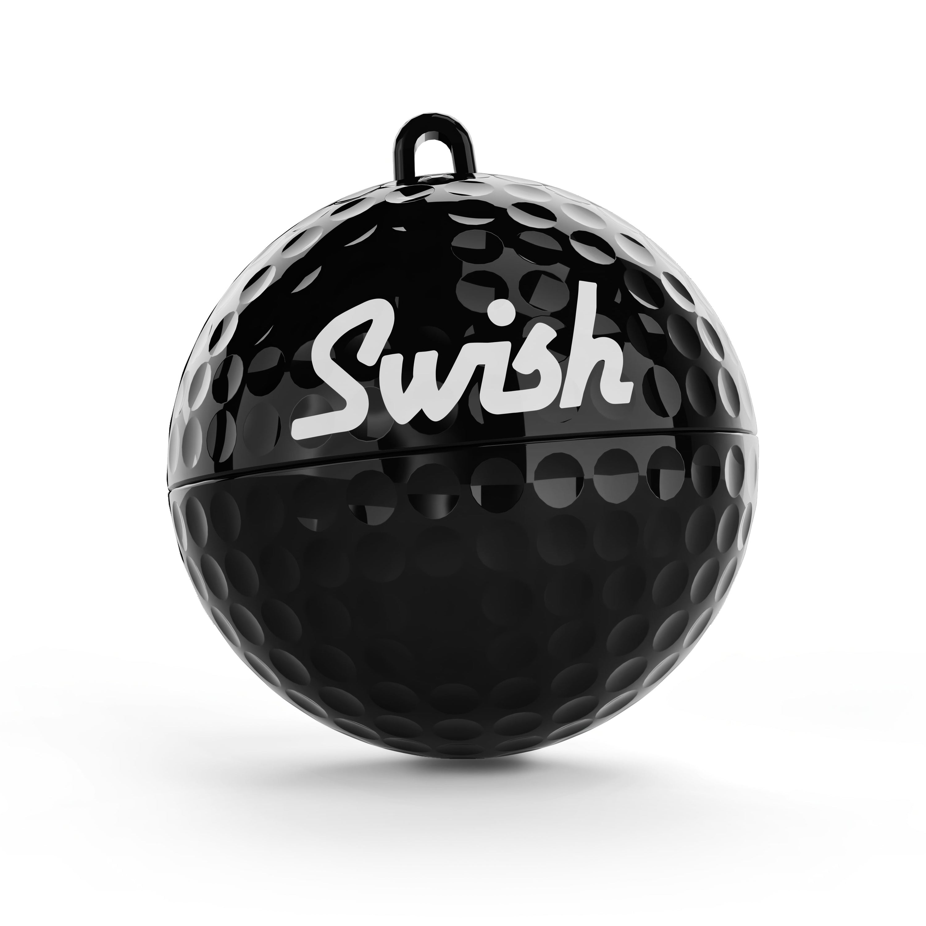 Swish 80mm portable golf ball cleaner - Black
