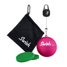 Pink Swish golf ball cleaner with Pouch