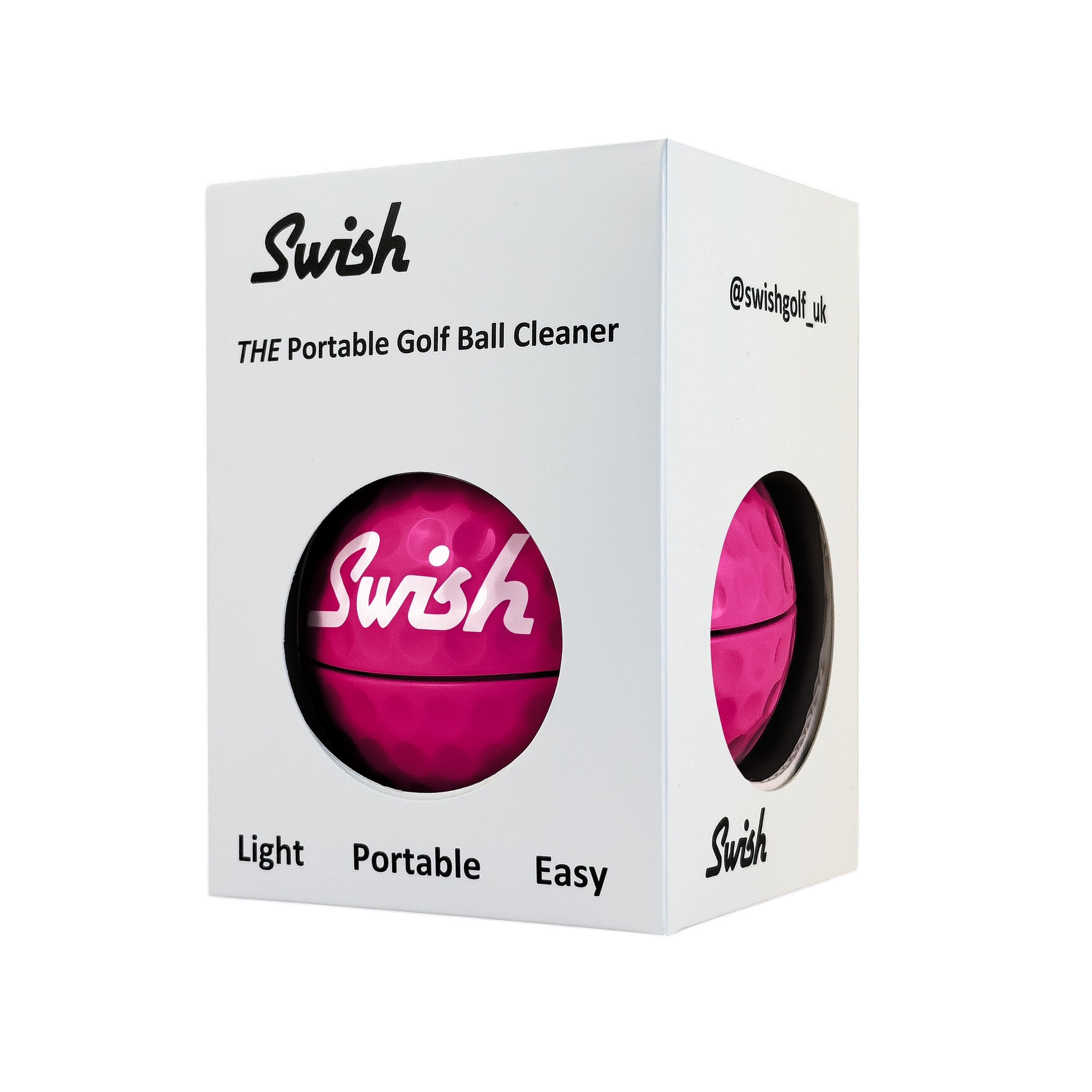 Swish Portable Golf Ball Cleaner Pink